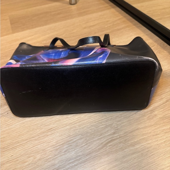 Ted Baker “Cosmic Bloom” Black Leather Tote - Picture 14 of 14